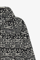 Black And White Columbia Aztec Pattern Fleece Jacket (2020s)