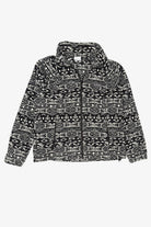 Black And White Columbia Aztec Pattern Fleece Jacket (2020s)