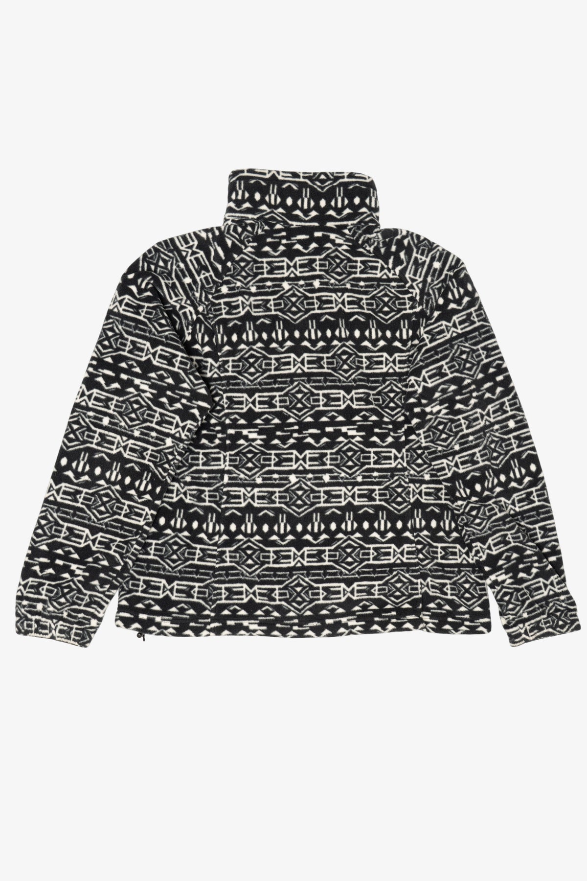 Black And White Columbia Aztec Pattern Fleece Jacket (2020s)