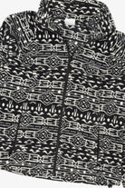 Black And White Columbia Aztec Pattern Fleece Jacket (2020s)