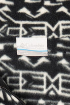 Black And White Columbia Aztec Pattern Fleece Jacket (2020s)