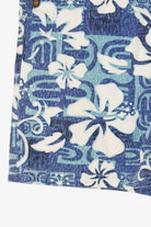 Vintage Blue Wave Classics Hawaiian Print Short Overalls (1990s)