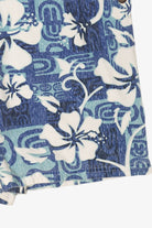 Vintage Blue Wave Classics Hawaiian Print Short Overalls (1990s)