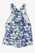 Vintage Blue Wave Classics Hawaiian Print Short Overalls (1990s)