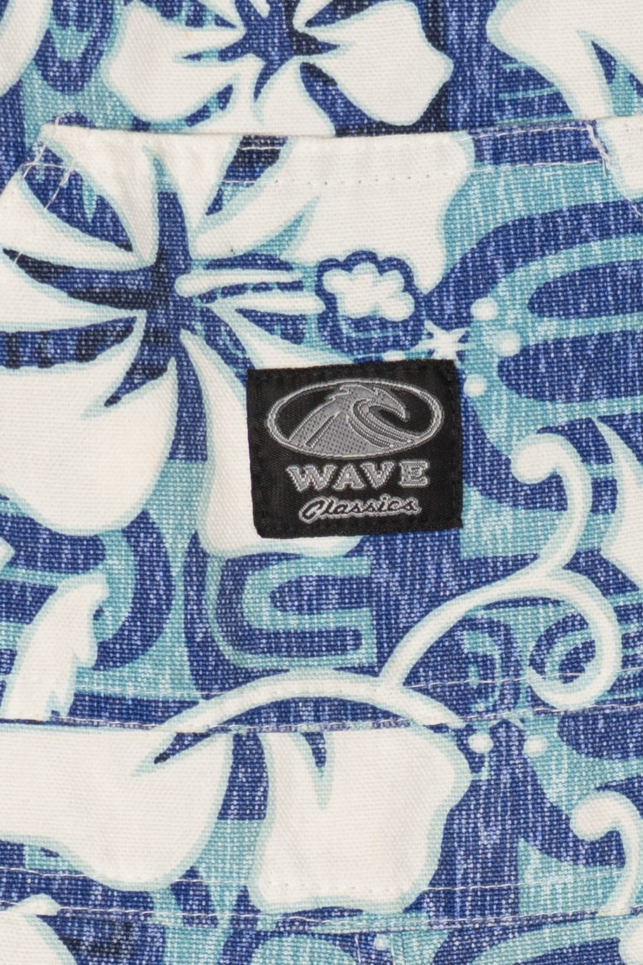 Vintage Blue Wave Classics Hawaiian Print Short Overalls (1990s)