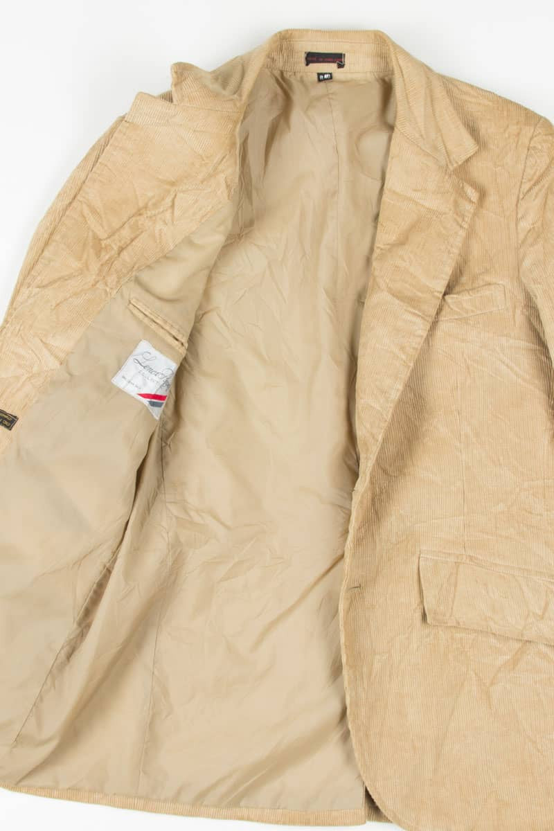 Tan Double Button Corduroy Blazer (sz. R 40)