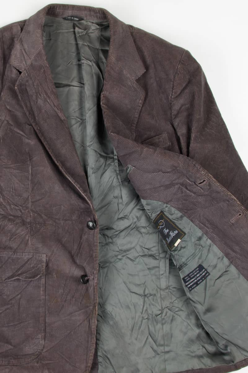 Charcoal Double Button Corduroy Blazer (sz. R 42)