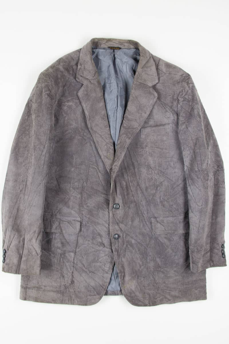Grey Double Button Corduroy Blazer (sz. 50 L)