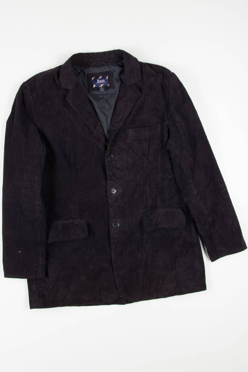 Charcoal Three Button Corduroy Blazer (sz. L)