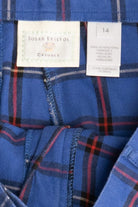 Vintage Plaid 100% Cotton High Waisted Pants (1990s)