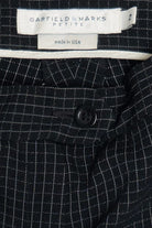 Vintage Black Micro Grid Garfield & Marks Lightweight Dress Pants (1990s)