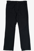 Vintage Black Wrangler Polyester Bootcut Dress Slacks (1990s)
