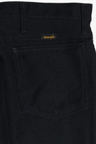 Vintage Black Wrangler Polyester Bootcut Dress Slacks (1990s)