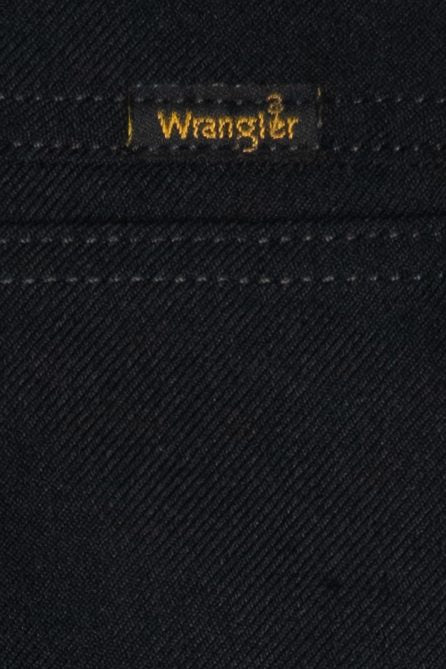Vintage Black Wrangler Polyester Bootcut Dress Slacks (1990s)