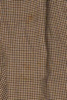 Vintage Brown Smart Pants Houndstooth Trousers (1980s)