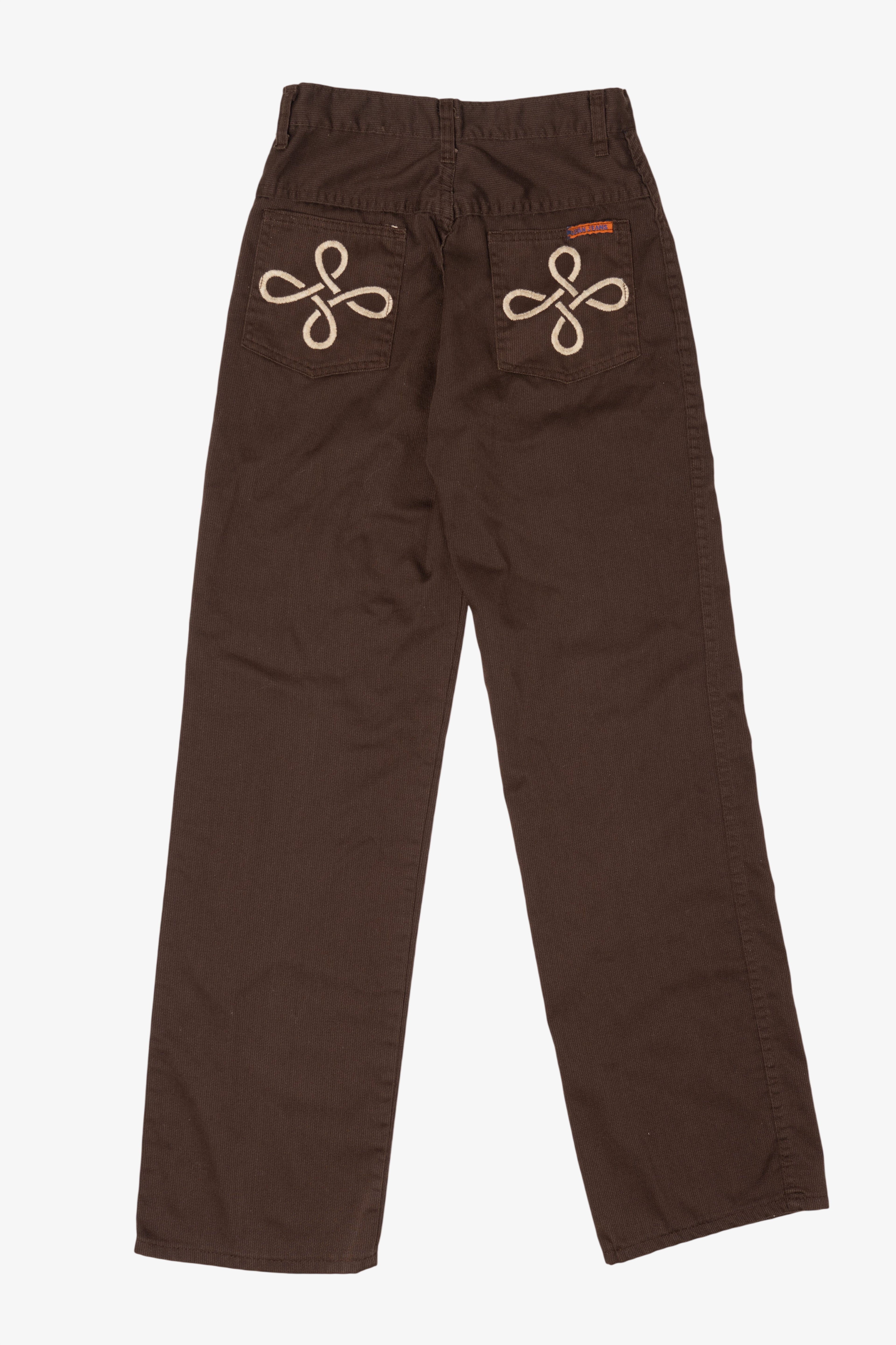 Vintage Dark Brown Corduroy Pants (1980s)