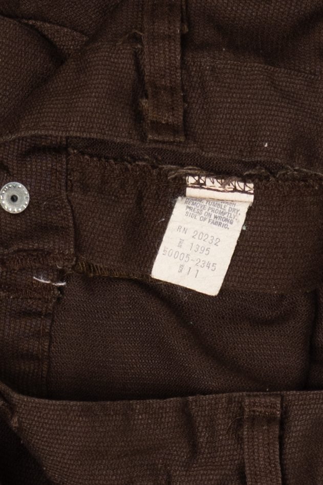 Vintage Dark Brown Corduroy Pants (1980s)