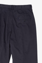 Vintage Navy Blue Eddie Bauer Wrinkle Resistant Double Pleated Pants (1990s)