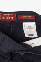 Vintage Navy Blue Eddie Bauer Wrinkle Resistant Double Pleated Pants (1990s)