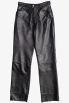 Vintage Ms. Maxima Soft Black Leather Pants (1990s)