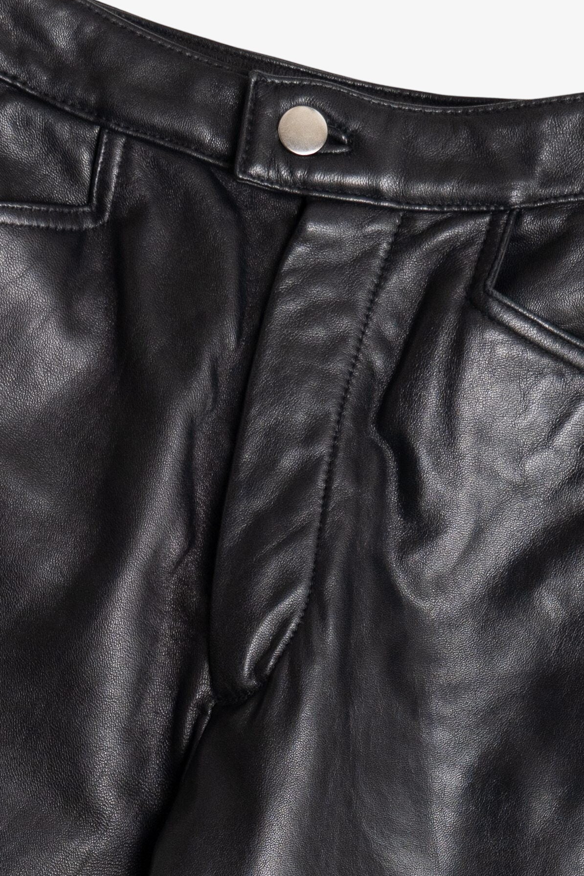 Vintage Ms. Maxima Soft Black Leather Pants (1990s)