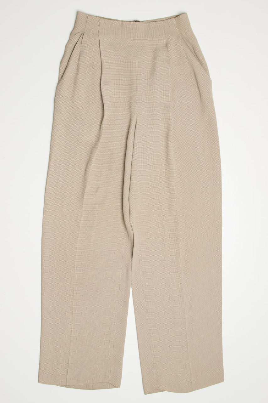 Beige Houndstooth Ann Taylor Pants (sz. 4)