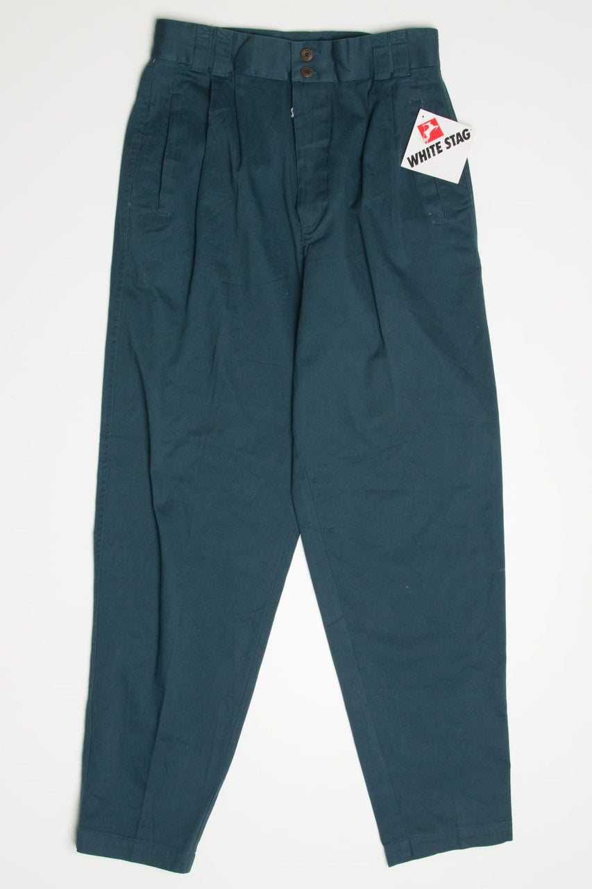 Deadstock Teal White Stag Pants (sz. 10)