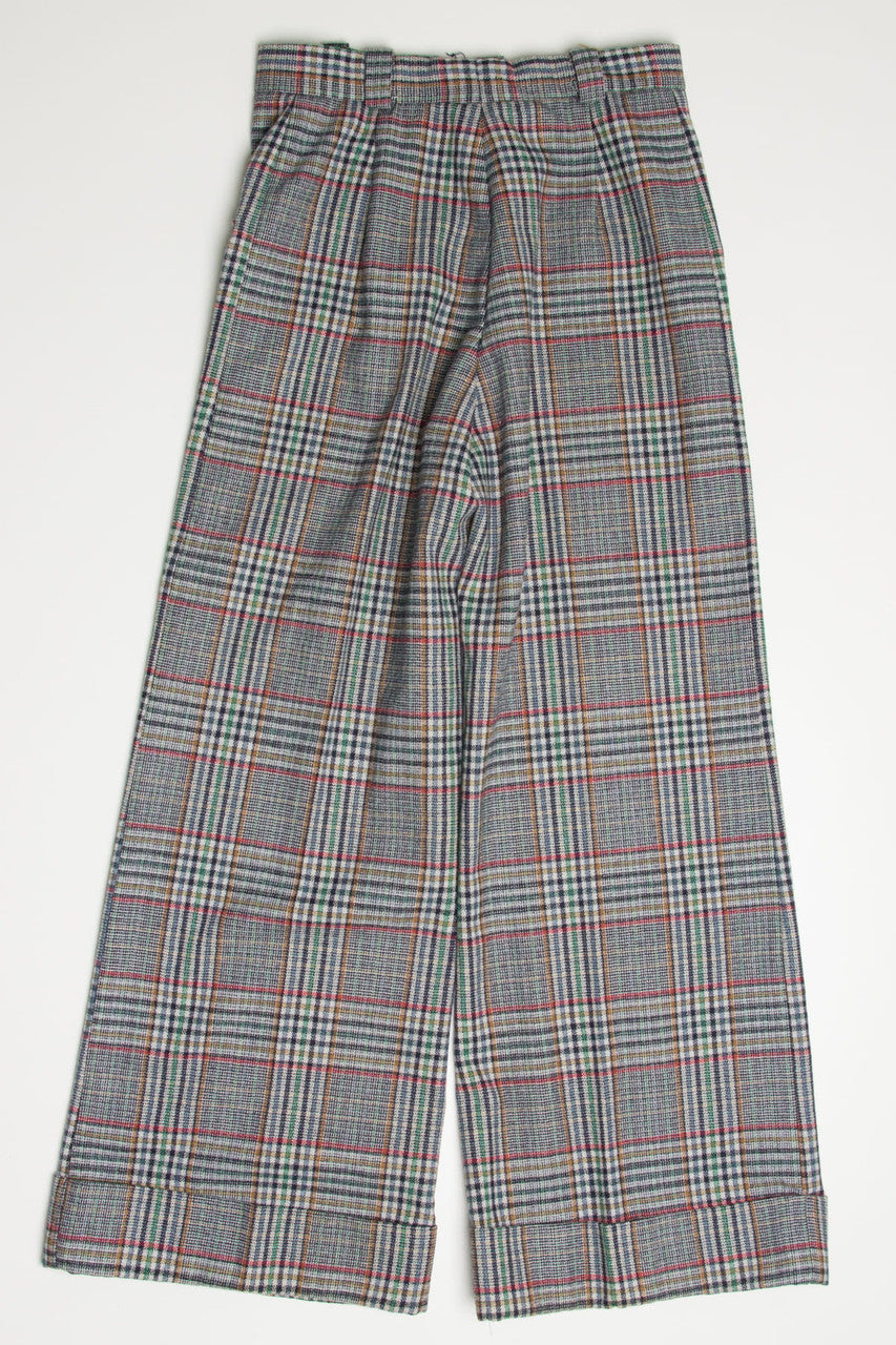 Vintage Bagatelle Plaid Wide Leg Pants (sz. 9)