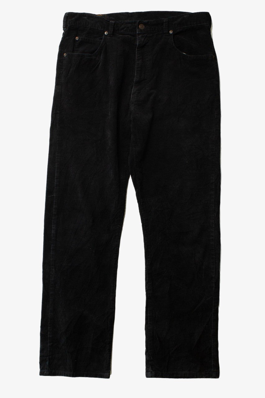 Vintage Black Corduroy Orange Tab Levi's Pants (1990s)