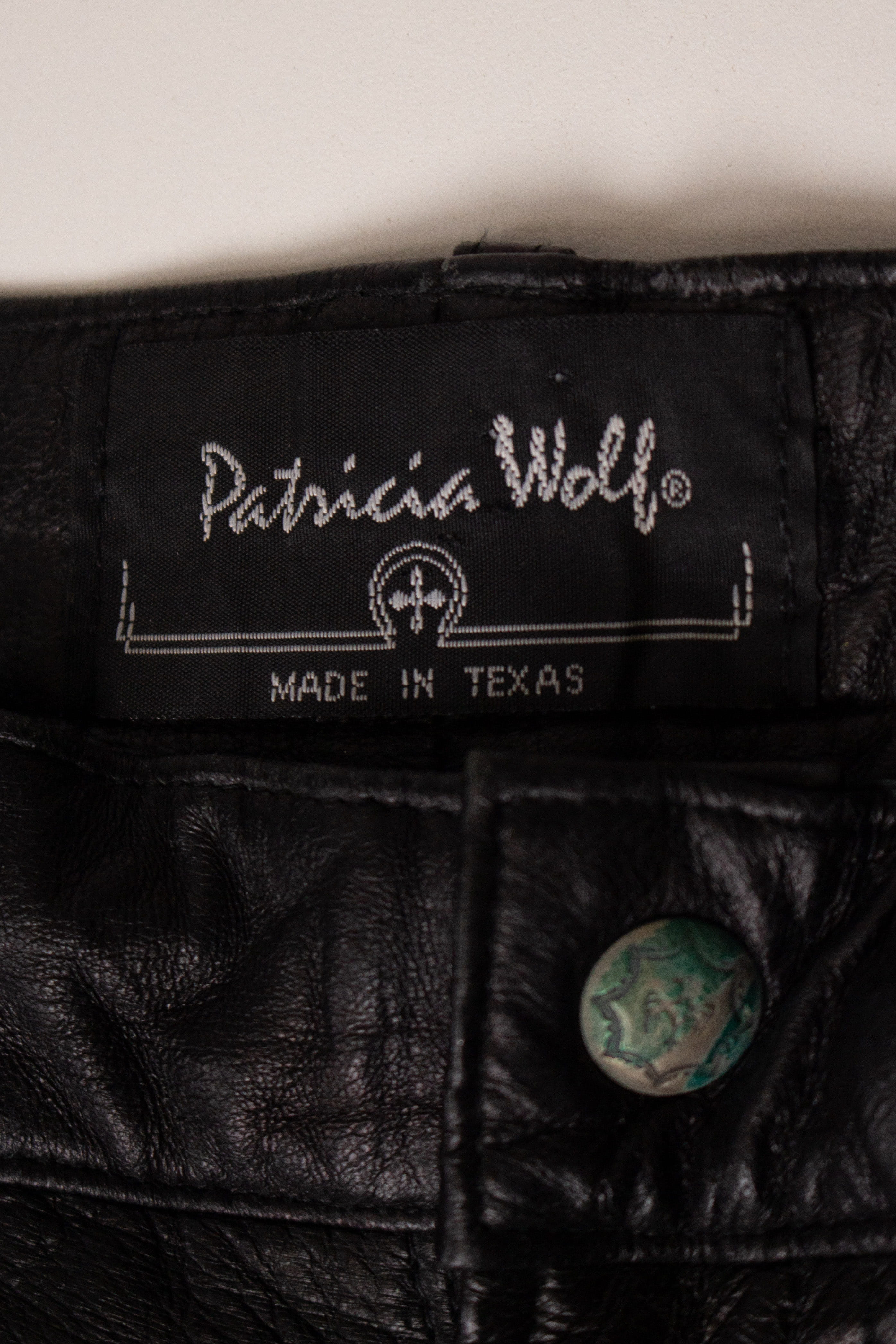 Vintage Patricia Wolf Leather Pants (1990s)