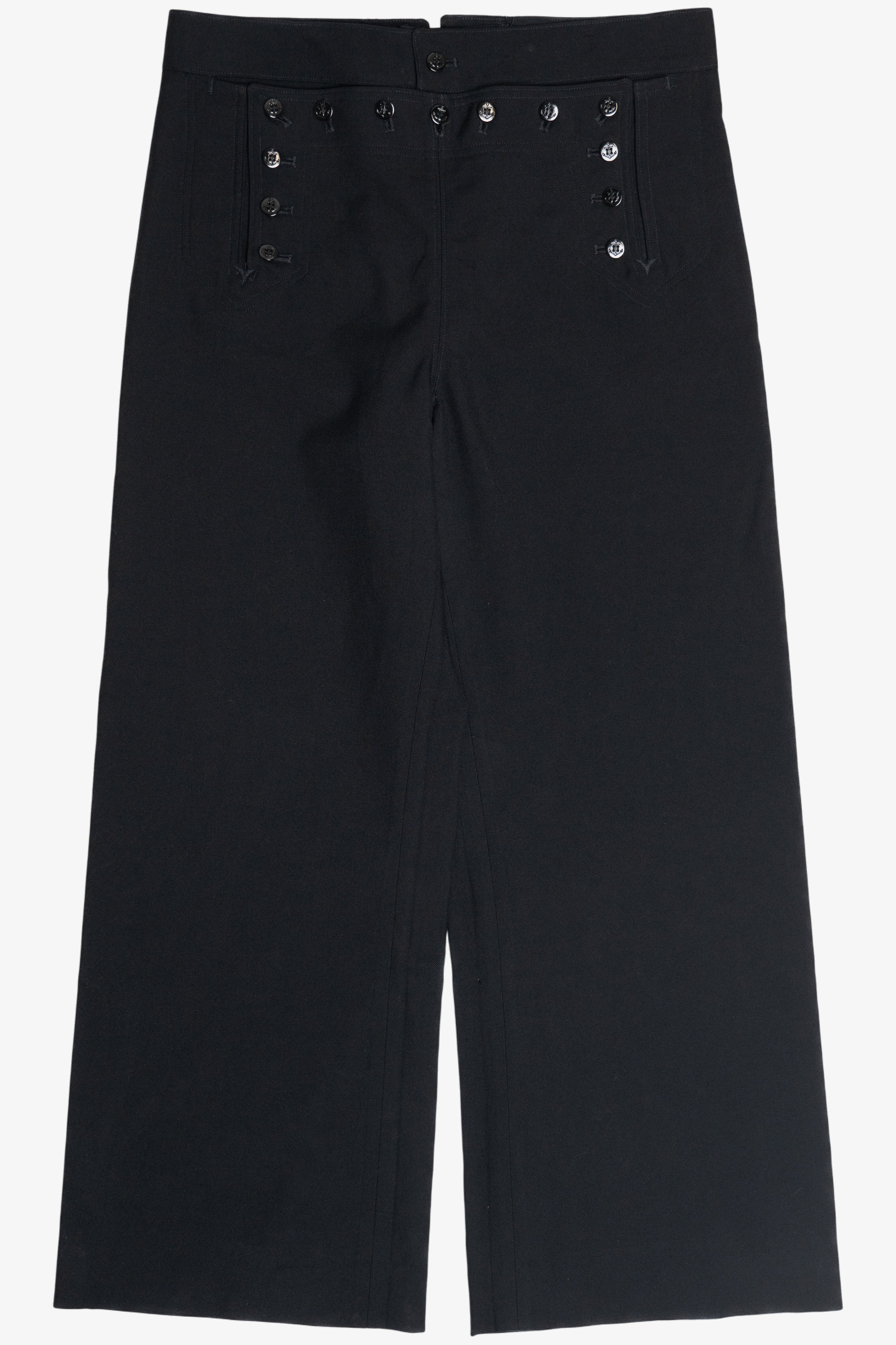 Sailor Deckhand Lace-Back Bell Bottom Pants Navy Military Uniform