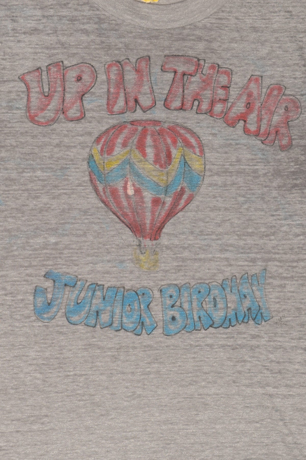 Vintage Gray "Up In The Air Junior Birdman" Paper Thin T-Shirt (1980s)
