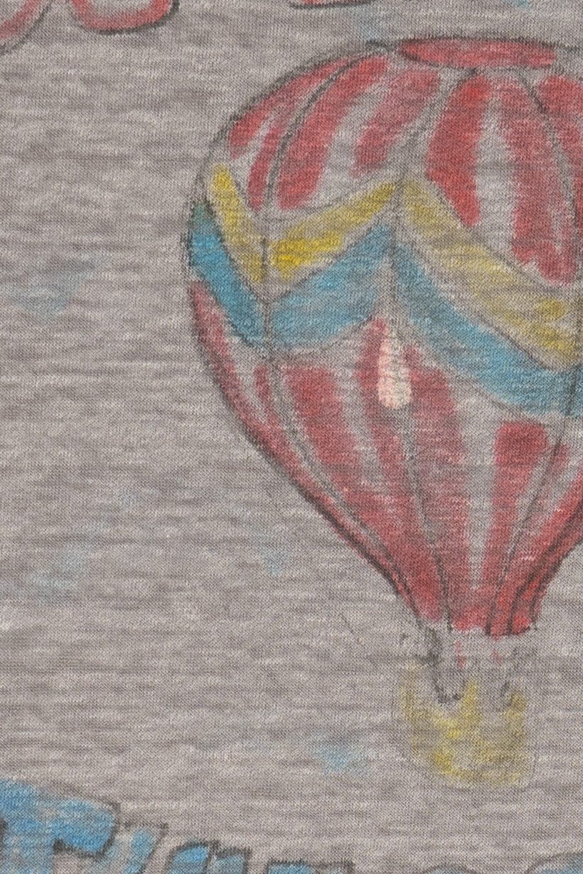 Vintage Gray "Up In The Air Junior Birdman" Paper Thin T-Shirt (1980s)