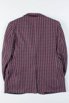 Red Patterned Oversized Vintage Blazer