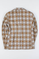 Brown Checkerboard Vintage Blazer