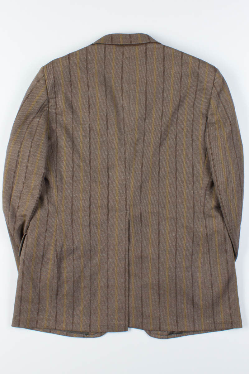 Brown Pinstripe Oversized Vintage Blazer