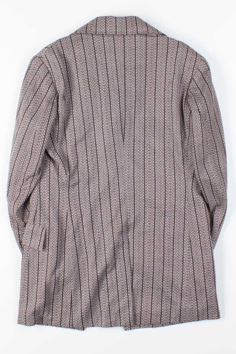 Striped Three-Button Vintage Blazer