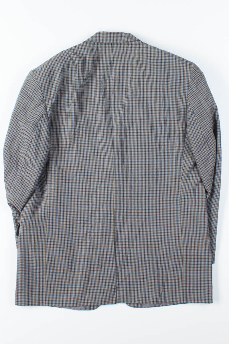 Olive Plaid Oversized Vintage Blazer