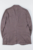 Red & Black Plaid Oversized Vintage Blazer