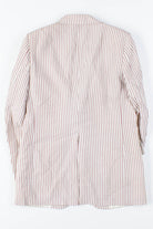 Burgundy Seersucker Vintage Blazer