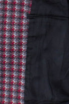 Red Patterned Oversized Vintage Blazer