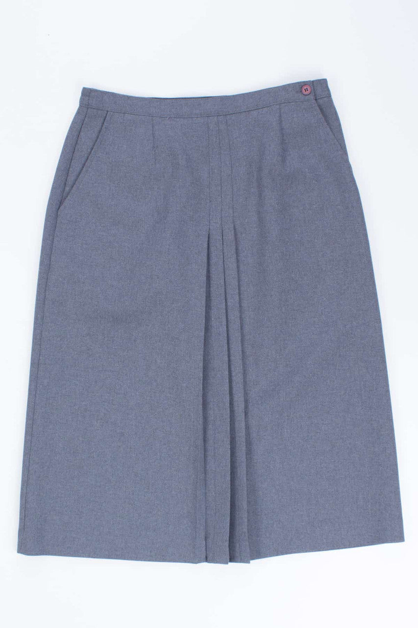90s Grey Skirt Suit