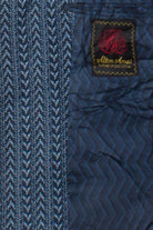 Blue Chevron Stripes Vintage Blazer