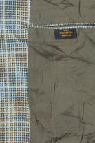 Olive Windowpane Oversized Vintage Blazer
