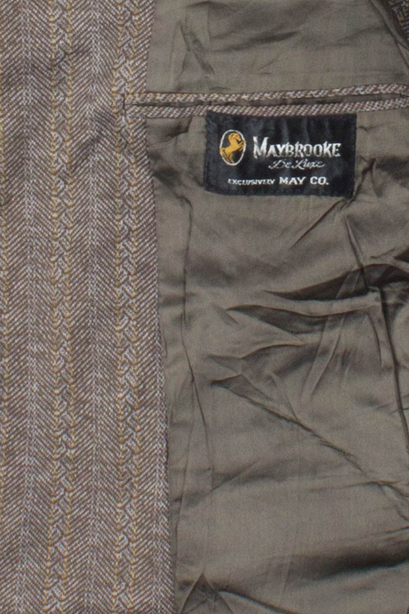 Brown Herringbone Vintage Blazer