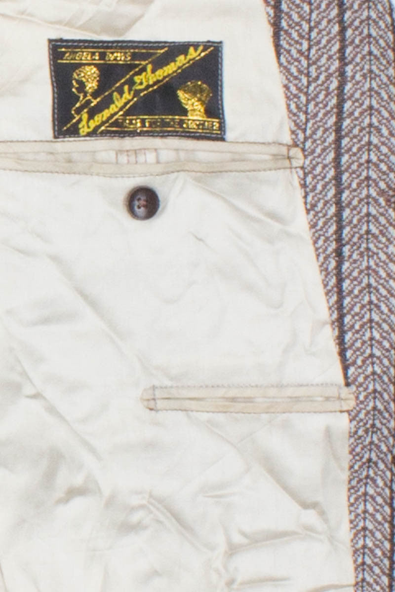 Striped Three-Button Vintage Blazer