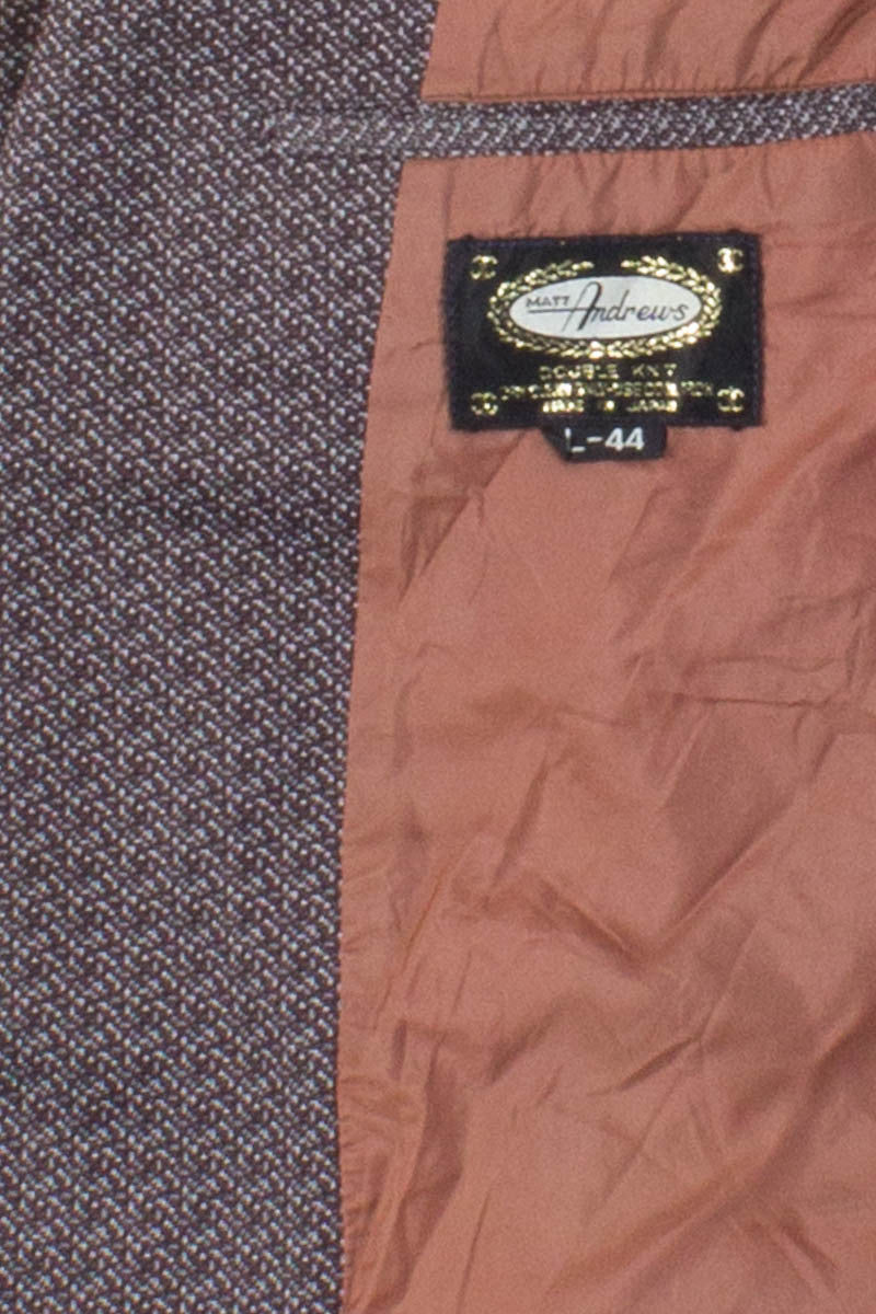 Brown Pattern Oversized Vintage Blazer
