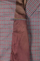 Red & Black Plaid Oversized Vintage Blazer