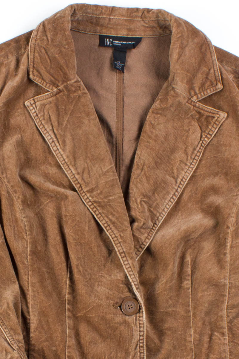 Brown Velvet Blazer