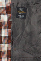 50s Burgundy Plaid Vintage Blazer